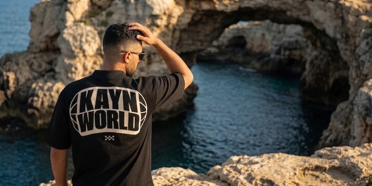 KAYN Piece 02 — Heavy Tee (Black) — T-Shirt Noir